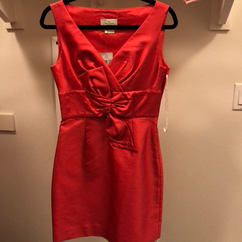 Coral Raw Silk Kate Spade